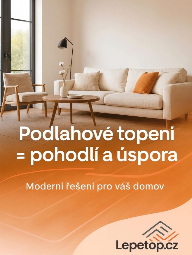🔥 Teplo domova začíná od podlahy! S podlahovým topením od Lepetop.cz získáte pohodlí, úsporu energie a moderní řešení,...